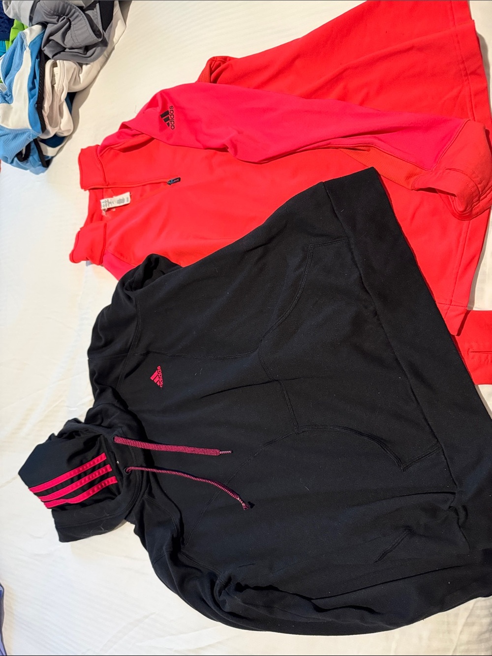Adidas women’s hoodies and quarter zip top M